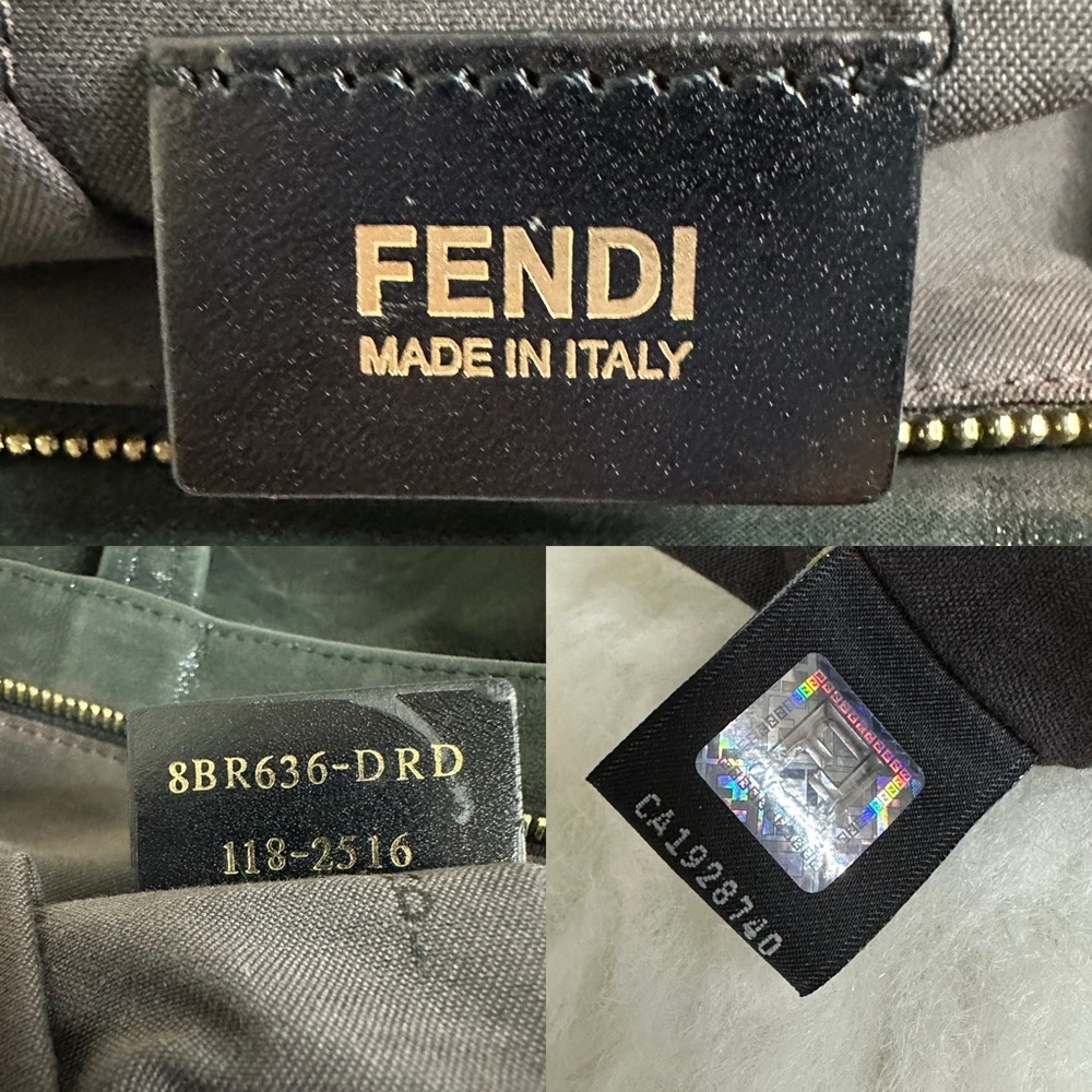 💯Authentic Fendi FF Lampo Chain Shoulder Tote Bag🍀 - Picture 12 of 17